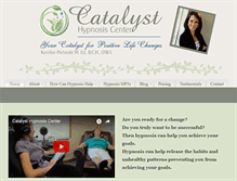 Tablet Screenshot of catalysthypnosiscenter.com
